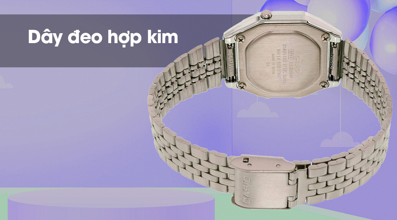 Đồng hồ Unisex Casio LA680WA-7DF có dây đeo bền chắc