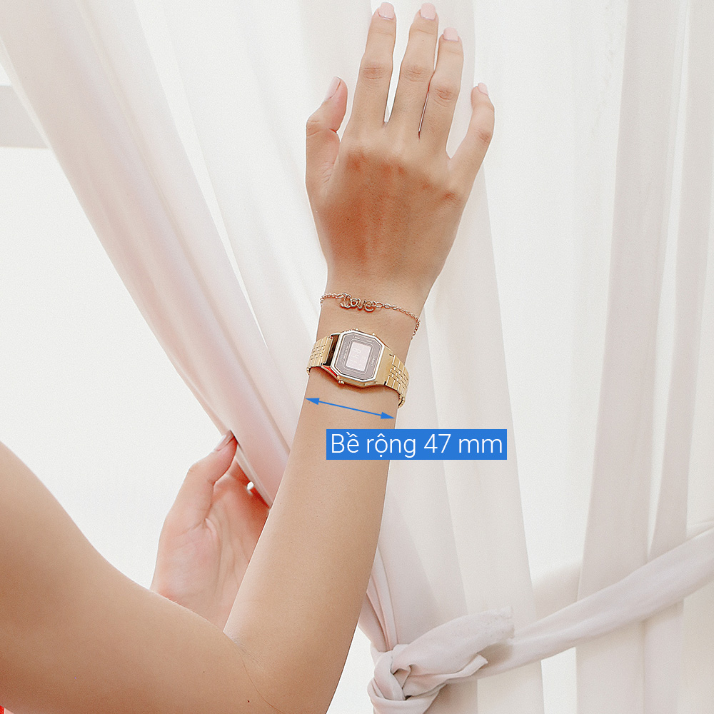 Đồng hồ CASIO 28.5 mm Unisex LA680WGA-1BDF