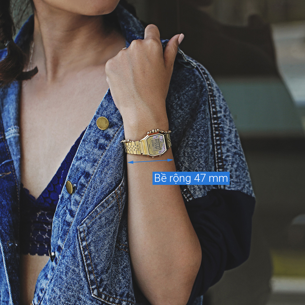 Đồng hồ CASIO 28.5 mm Unisex LA680WGA-4CDF