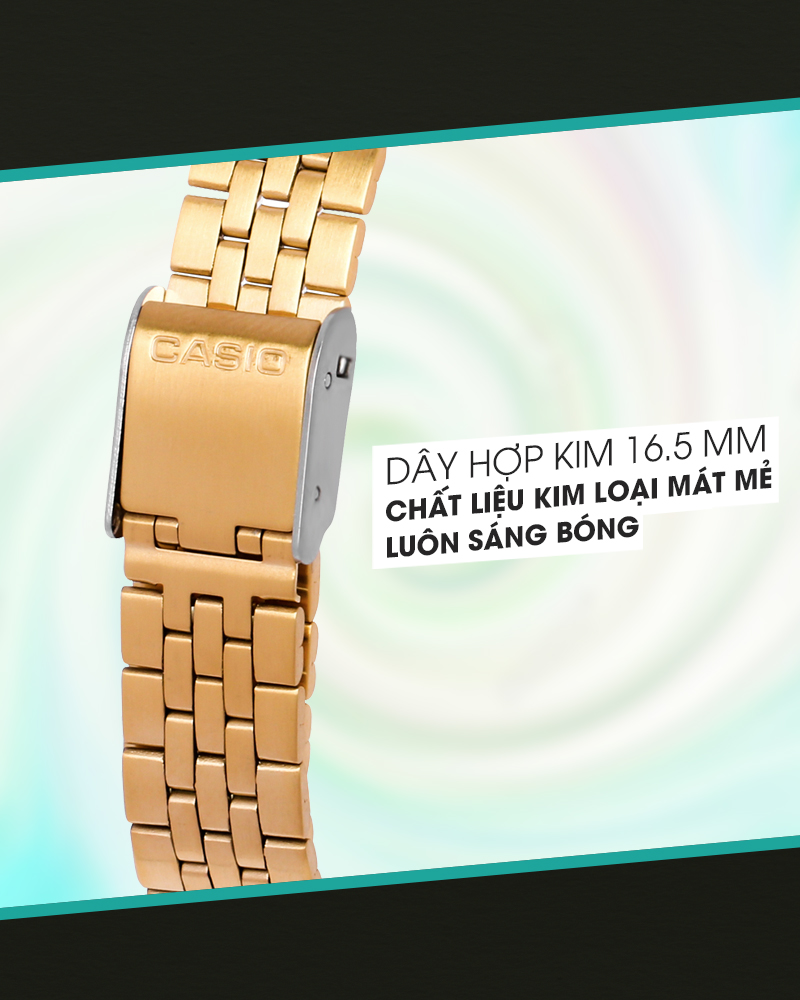Đồng hồ Unisex Casio LA680WGA-9BDF có dây đeo chống ăn mòn