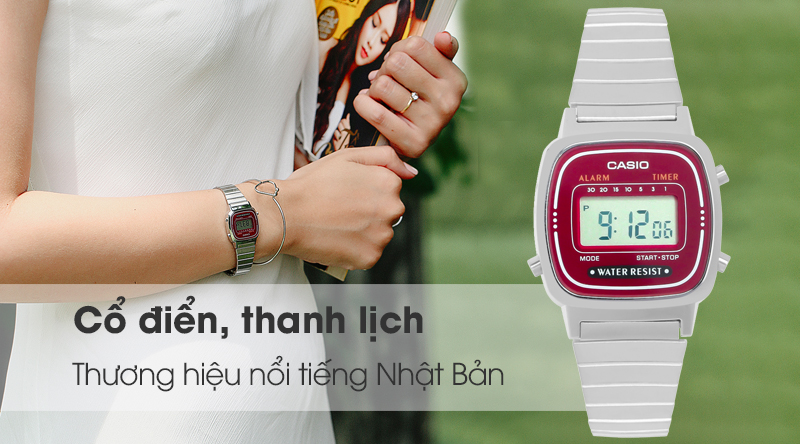 Đồng hồ Nữ Casio LA670WA-4SDF thiết kế thời trang Đồng hồ Nữ Casio LA670WA-4SDF thiết kế thời trang