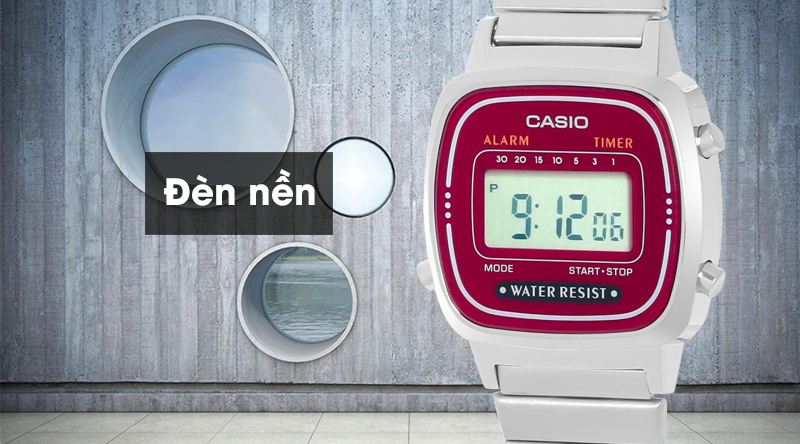 Đồng hồ Nữ Casio LA670WA-4SDF trang bị đèn led Đồng hồ Nữ Casio LA670WA-4SDF trang bị đèn led