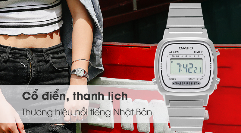 Đồng hồ Nữ Casio LA670WA-7SDF thiết kế thanh lịch Đồng hồ Nữ Casio LA670WA-7SDF thiết kế thanh lịch