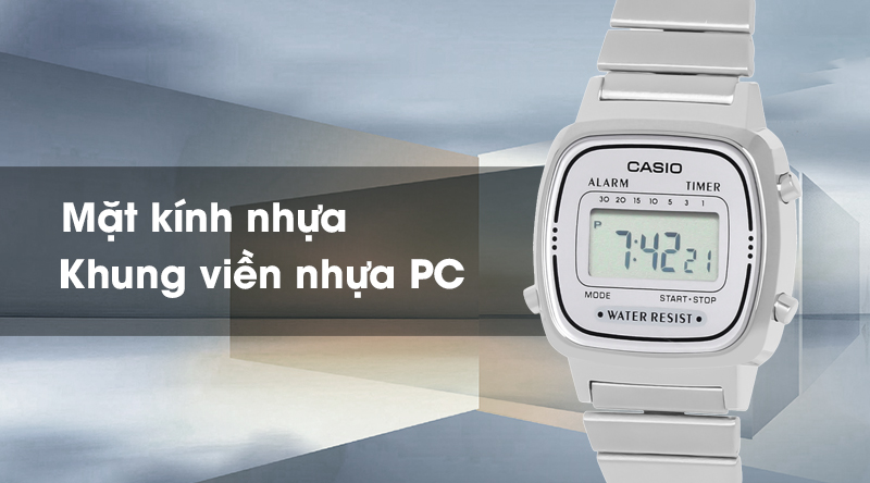 pcĐồng hồ Nữ Casio LA670WA-7SDF trang bị khung nhựa pcĐồng hồ Nữ Casio LA670WA-7SDF trang bị khung nhựa
