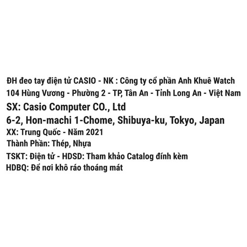 Đồng hồ Nữ Casio LA680WA-2CDF Màu Bạc