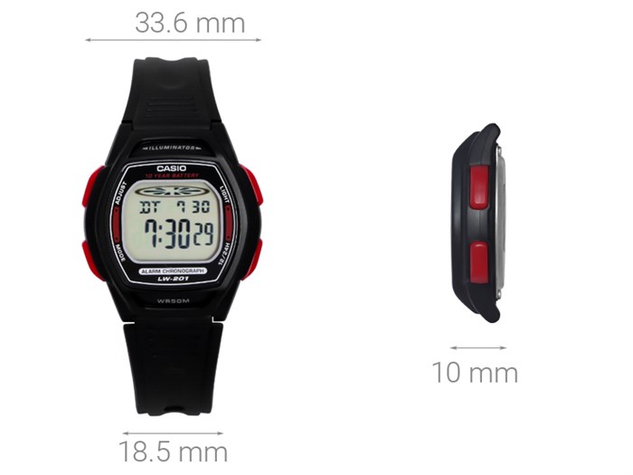 Đồng hồ CASIO 33.6 mm Nữ LW-201-4AVDF Màu Đen