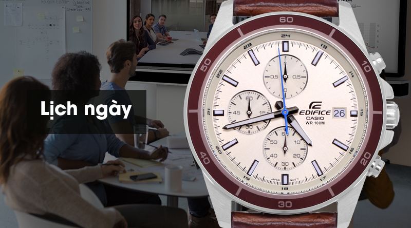 Đồng hồ Nam Edifice Casio EFR-526L-7BVUDF với tính năng lịch ngày tiện ích Đồng hồ Nam Edifice Casio EFR-526L-7BVUDF với tính năng lịch ngày tiện ích
