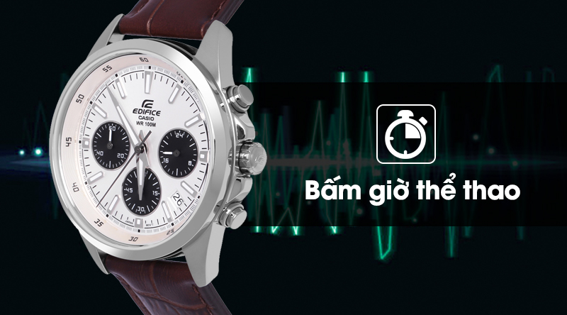 Đồng hồ nam Edifice Casio EFR-527L-7AVUDF có tính năng bấm giờ thể thao Đồng hồ nam Edifice Casio EFR-527L-7AVUDF có tính năng bấm giờ thể thao