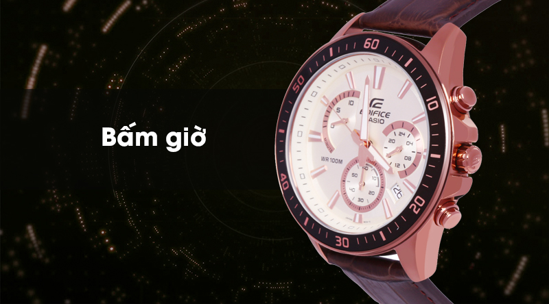 Đồng hồ Nam Edifice Casio EFR-552GL-7AVUDF với chức năng bấm giờ hiện đại Đồng hồ Nam Edifice Casio EFR-552GL-7AVUDF với chức năng bấm giờ hiện đại