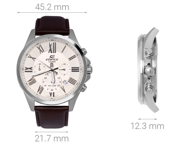 Đồng hồ Nam Edifice Casio EFV-500L-7AVUDF Màu Nâu