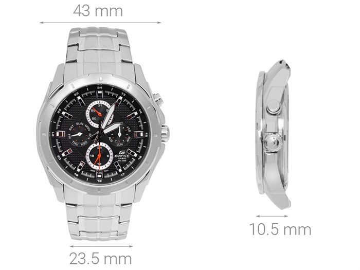 Đồng hồ EDIFICE CASIO 43 mm Nam EF-328D-1AVUDF Màu Bạc