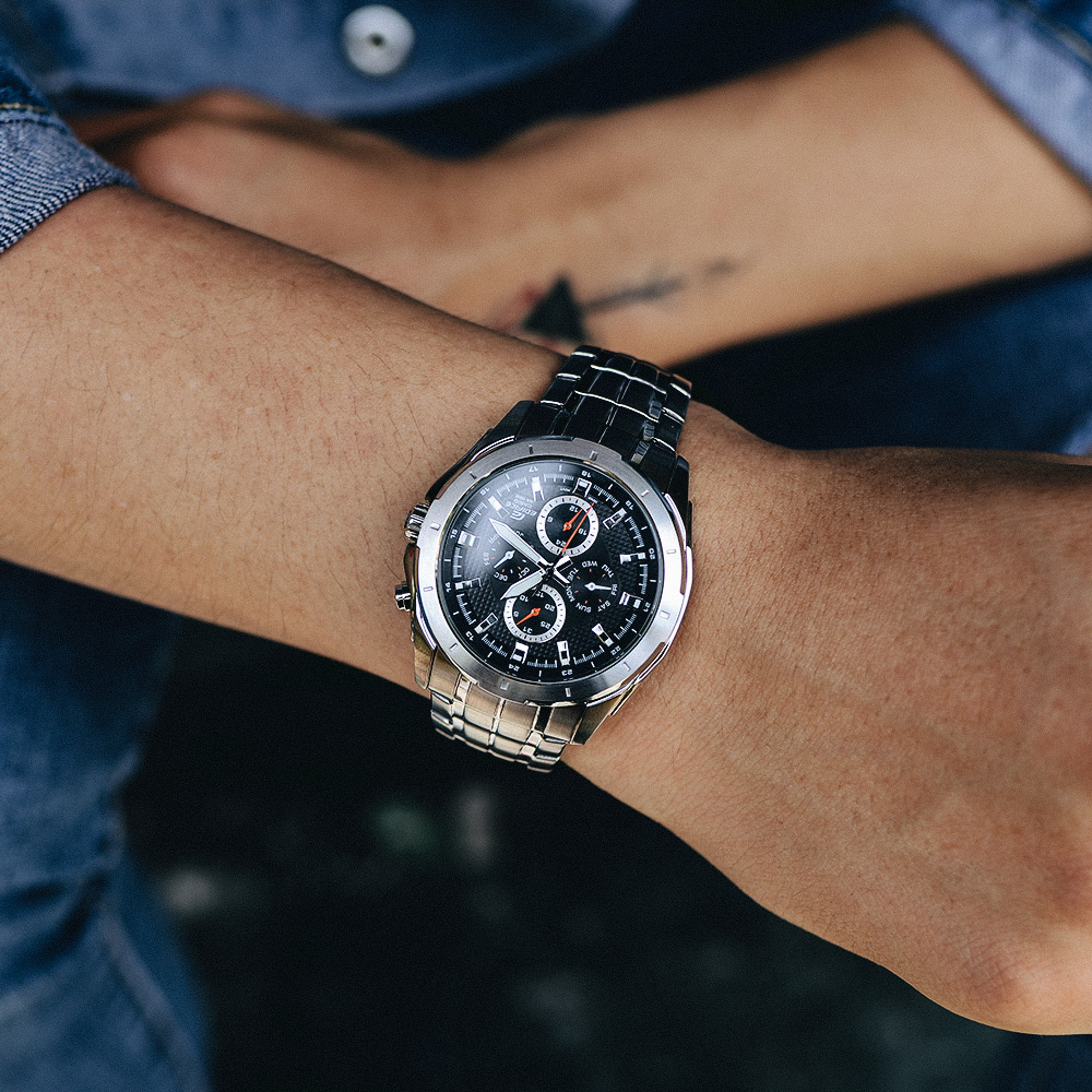 Đồng hồ EDIFICE CASIO 43 mm Nam EF-328D-1AVUDF