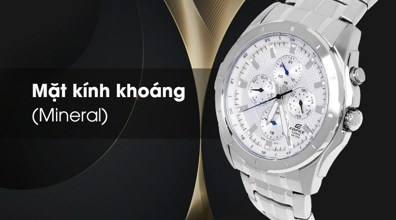 Đồng hồ nam Edifice Casio EF-328D-7AVUDF có mặt kính khoáng Đồng hồ nam Edifice Casio EF-328D-7AVUDF có mặt kính khoáng