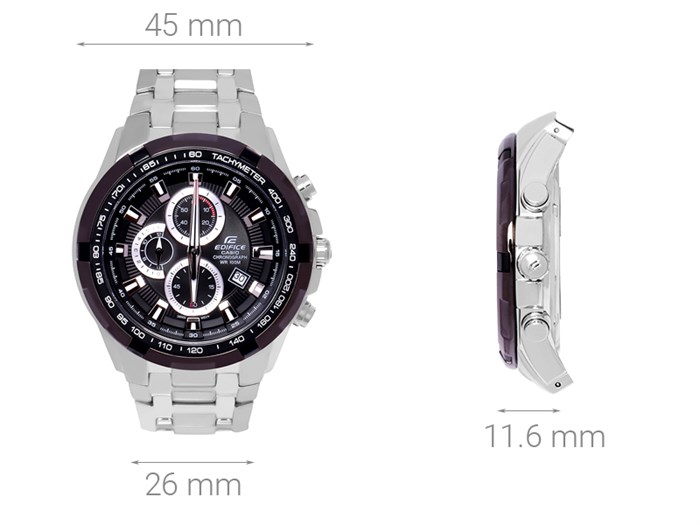 Đồng hồ EDIFICE CASIO 45 mm Nam EF-539D-1AVUDF Màu Bạc