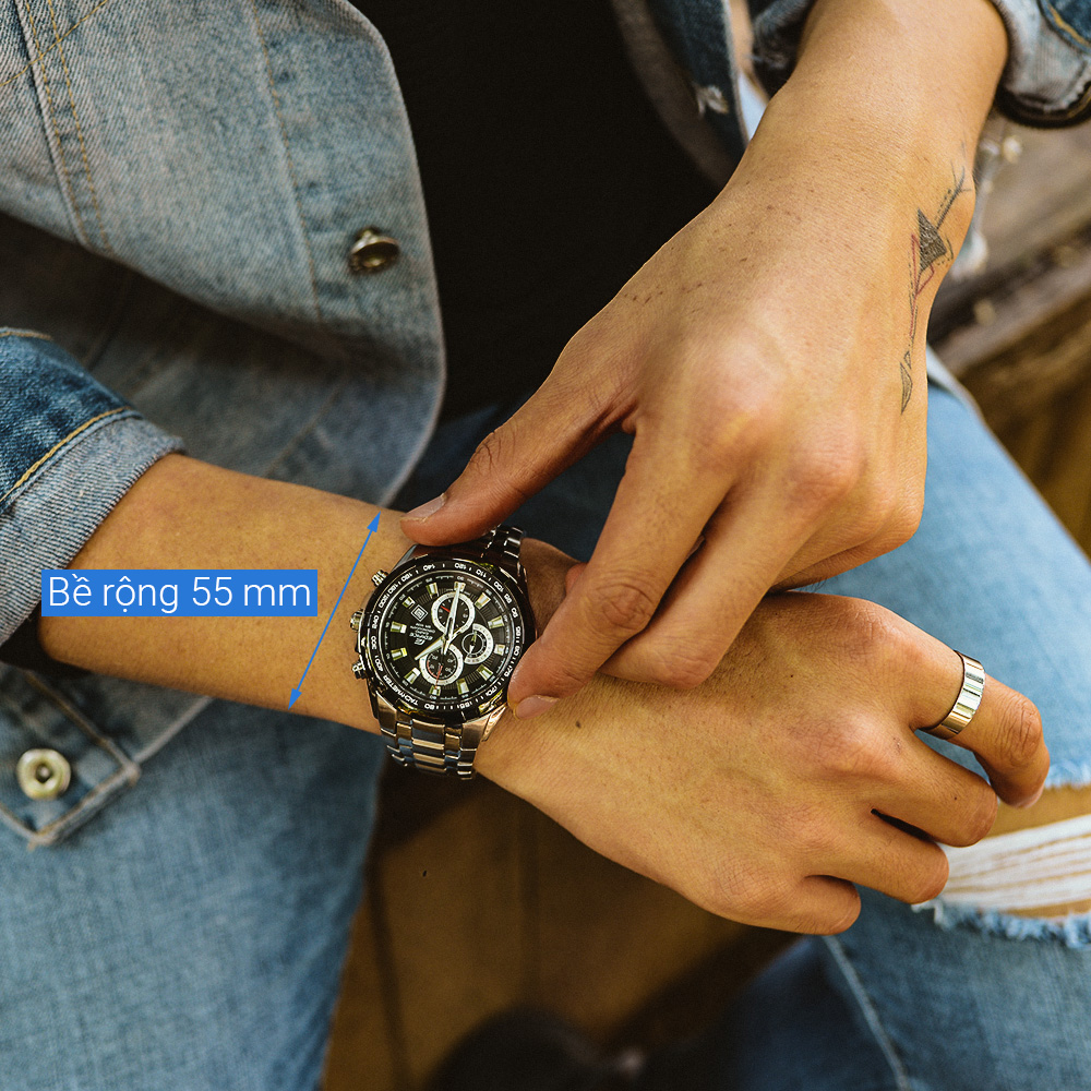 Đồng hồ EDIFICE CASIO 45 mm Nam EF-539D-1AVUDF