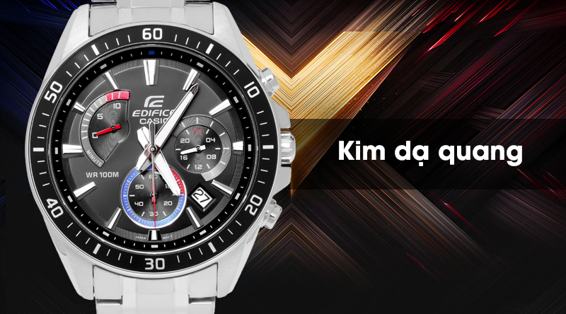 Đồng hồ nam Edifice Casio EFR-552D-1A3VUDF có kim dạ quang tiện dụng Đồng hồ nam Edifice Casio EFR-552D-1A3VUDF có kim dạ quang tiện dụng