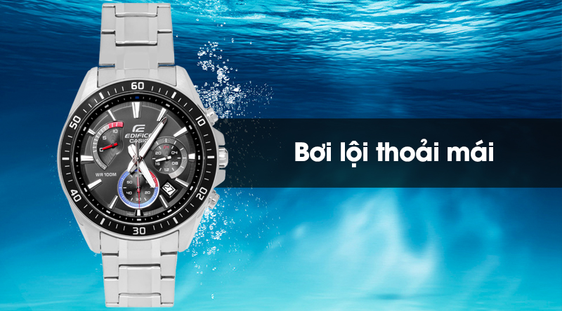 Đồng hồ nam Edifice Casio EFR-552D-1A3VUDF có hệ số chống nước 10 ATM Đồng hồ nam Edifice Casio EFR-552D-1A3VUDF có hệ số chống nước 10 ATM