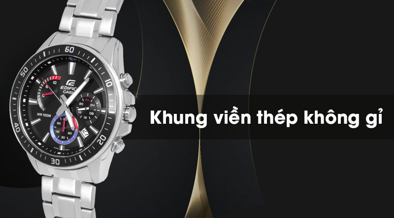Đồng hồ nam Edifice Casio EFR-552D-1A3VUDF có bộ khung viền cứng cáp, không bị ăn mòn trong quá trình sử dụng Đồng hồ nam Edifice Casio EFR-552D-1A3VUDF có bộ khung viền cứng cáp, không bị ăn mòn trong quá trình sử dụng
