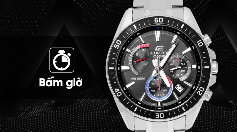 Đồng hồ nam Edifice Casio EFR-552D-1A3VUDF có tính năng bấm giờ tiện dụng Đồng hồ nam Edifice Casio EFR-552D-1A3VUDF có tính năng bấm giờ tiện dụng