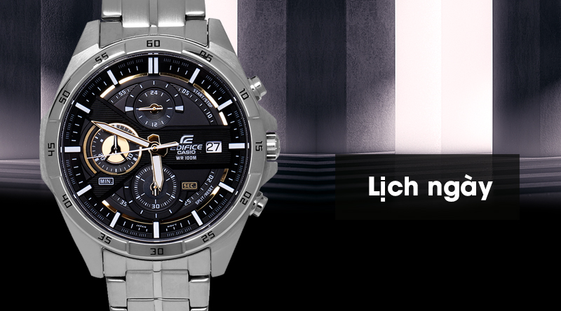 Đồng hồ Nam Edifice Casio EFR-556D-1AVUDF có lịch ngày tiện ích