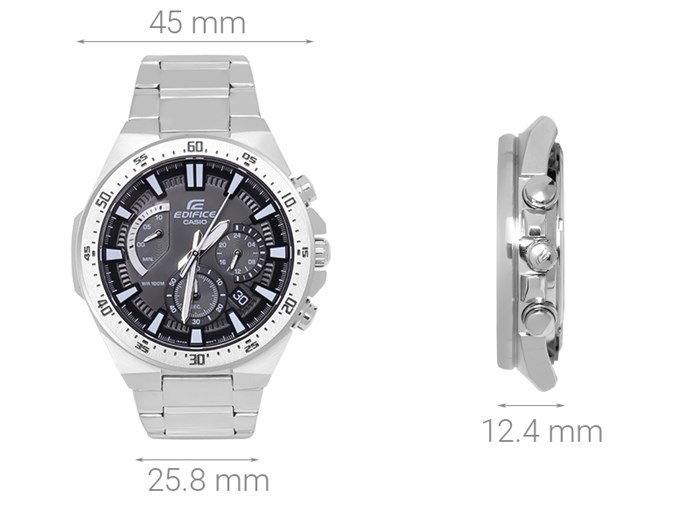Đồng hồ Nam Edifice Casio EFR-563D-1AVUDF Màu Bạc