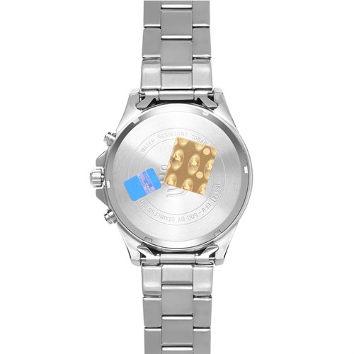 Đồng hồ EDIFICE CASIO 45.2 mm Nam EFV-500D-1AVUDF Màu Bạc