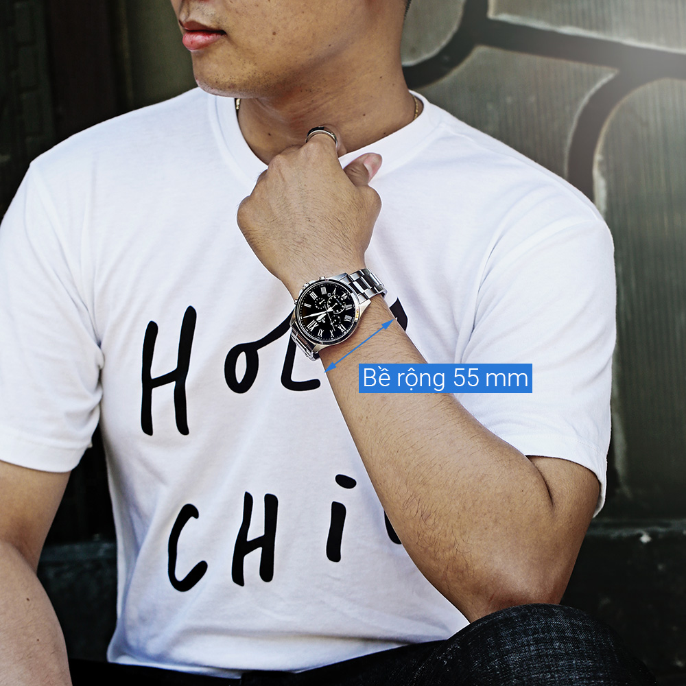 Đồng hồ EDIFICE CASIO 45.2 mm Nam EFV-500D-1AVUDF