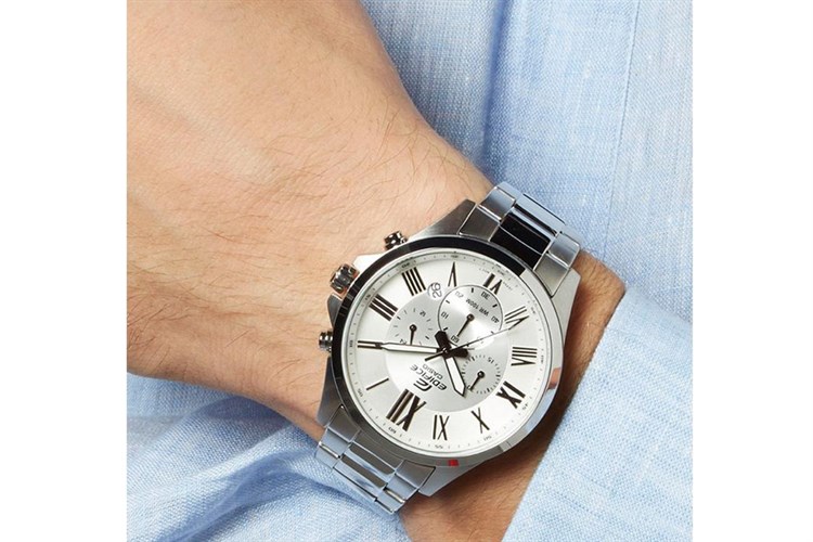 Đồng hồ EDIFICE CASIO 47 mm Nam EFV-500D-7AVUDF Màu Bạc
