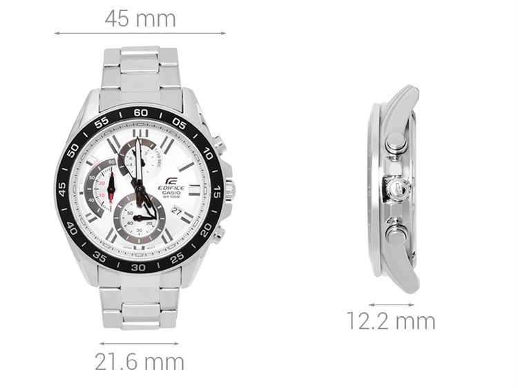 Đồng hồ Nam Edifice Casio EFV-550D-7AVUDF Màu Bạc