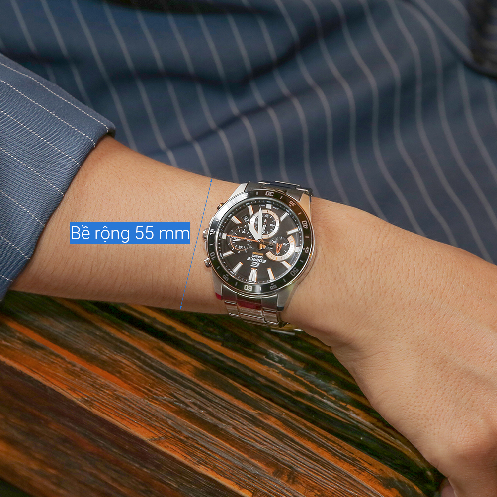 Đồng hồ Edifice Casio 42 mm Nam EFV-570D-1AVUDF