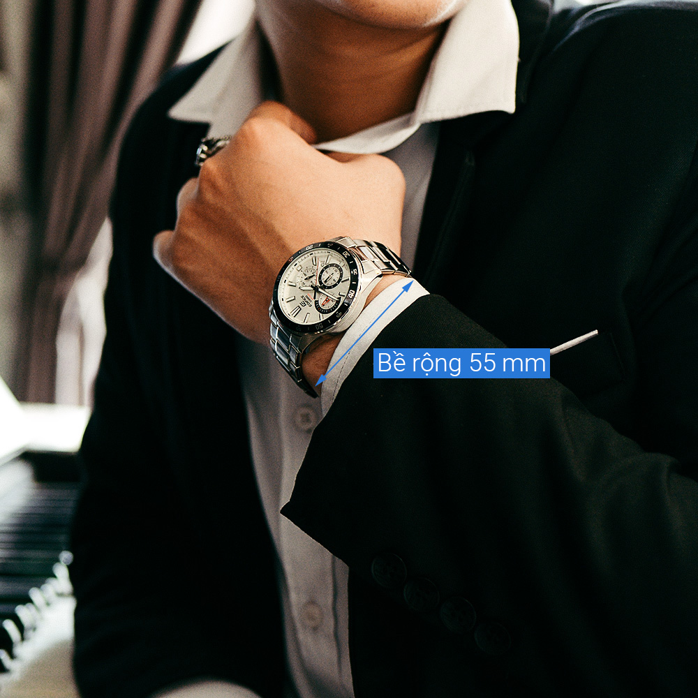 Đồng hồ EDIFICE CASIO 42 mm Nam EFV-570D-7AVUDF