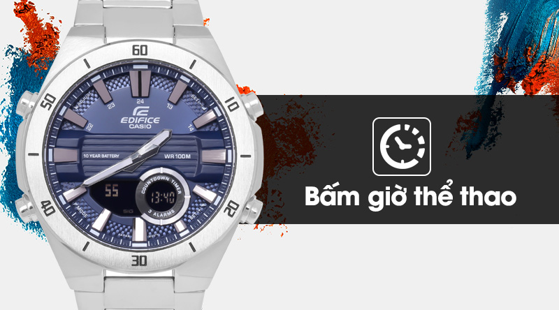 Đồng hồ nam Edifice Casio ERA-110D-2AVDF có bấm giờ thể thao Đồng hồ nam Edifice Casio ERA-110D-2AVDF có bấm giờ thể thao