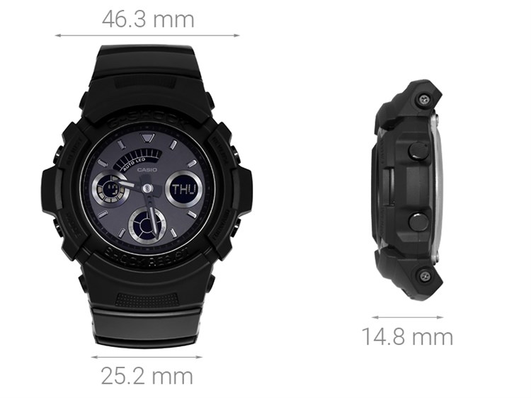 Đồng hồ G-SHOCK 46.3 mm Nam AW-591BB-1ADR Màu Đen