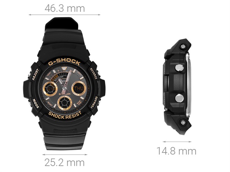 Đồng hồ G-SHOCK 46.3 mm Nam AW-591GBX-1A4DR Màu Đen