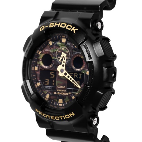 ng h Nam G shock GA 100CF 1A9DR chinh hang gia r m u ma m i