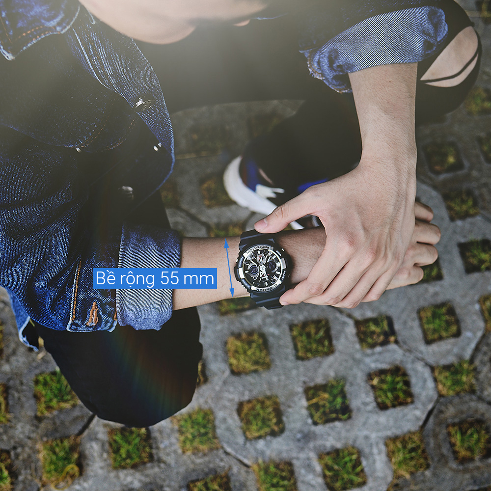 Đồng hồ G-SHOCK 52 mm Nam GA-200-1ADR