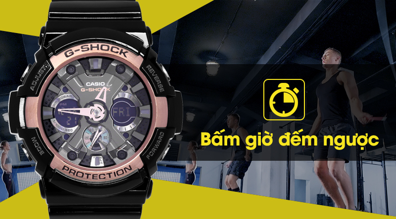 Đồng hồ Nam G-shock GA-200RG-1ADR cùng tính năng bấm giờ đếm ngược Đồng hồ Nam G-shock GA-200RG-1ADR cùng tính năng bấm giờ đếm ngược
