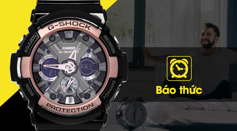 Đồng hồ Nam G-shock GA-200RG-1ADR trang bị tính năng báo thức tiện ích Đồng hồ Nam G-shock GA-200RG-1ADR trang bị tính năng báo thức tiện ích