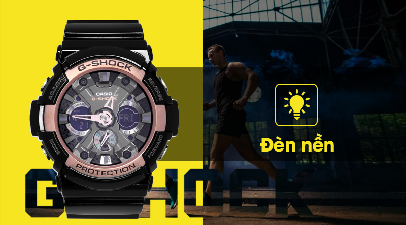 Đồng hồ Nam G-shock GA-200RG-1ADR với đèn led cực sáng Đồng hồ Nam G-shock GA-200RG-1ADR với đèn led cực sáng