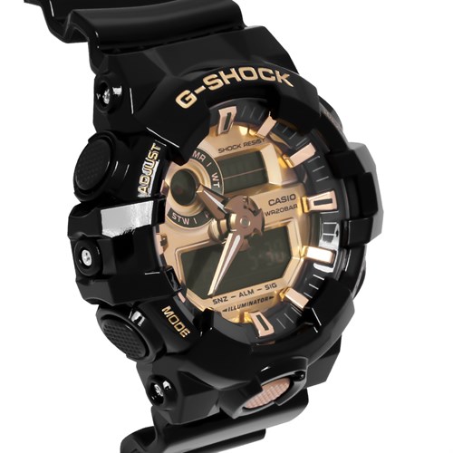 Đồng hồ G-SHOCK 52.5 mm Nam GA-710GB-1ADR Màu Đen