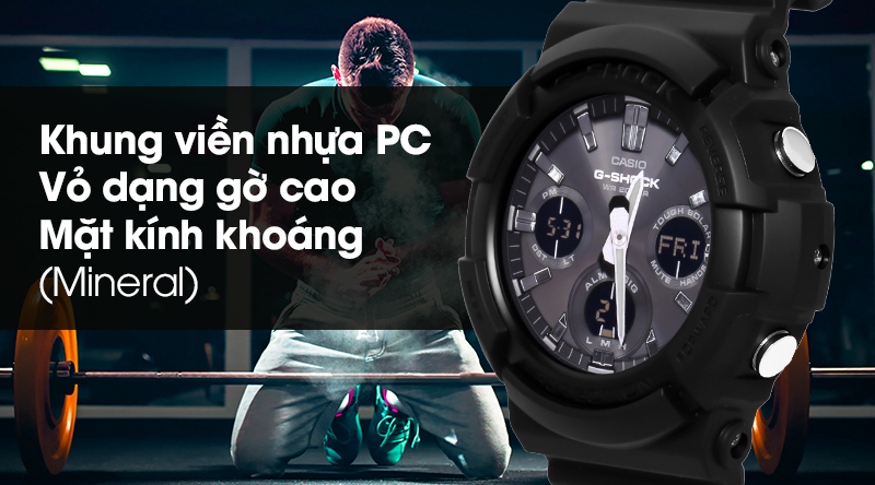 Đồng hồ Nam G-shock GAS-100B-1ADR chịu được va đập mạnh Đồng hồ Nam G-shock GAS-100B-1ADR chịu được va đập mạnh
