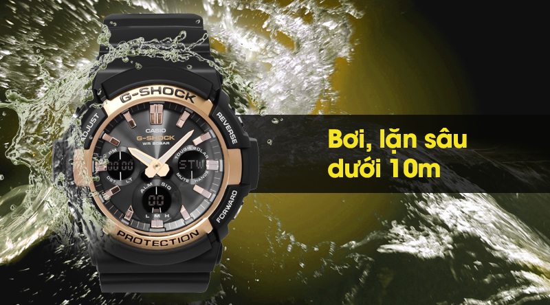 Đồng hồ Nam G-shock GAS-100G-1ADR chống nước 20 ATM Đồng hồ Nam G-shock GAS-100G-1ADR chống nước 20 ATM