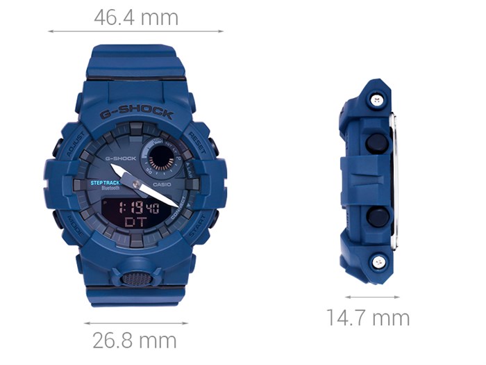Đồng hồ G-SHOCK 46.4 mm Nam GBA-800-2ADR Màu Xanh Dương