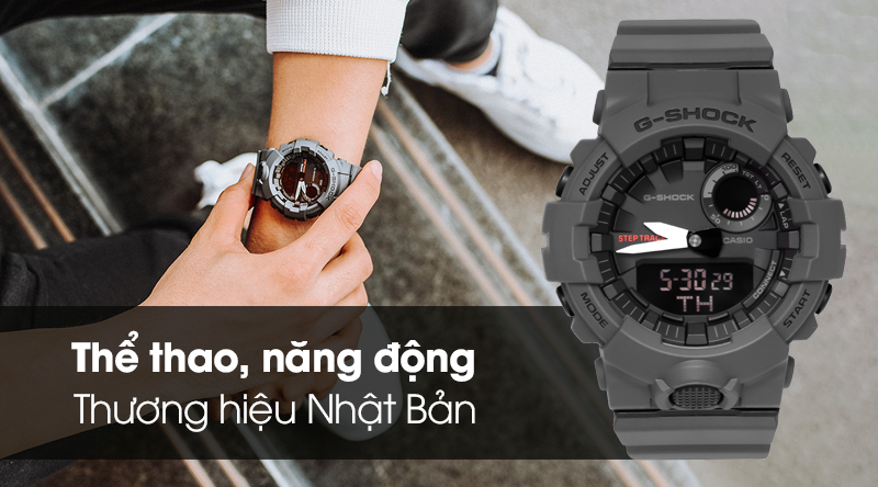 Đồng Hồ Nam G-Shock Gba-800-8Adr Xám, Chính Hãng, Giá Rẻ, Mẫu Mã Mới