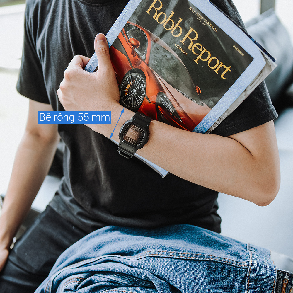 Đồng hồ G-SHOCK 5600 43.5 mm Nam DW-5600MS-1DR