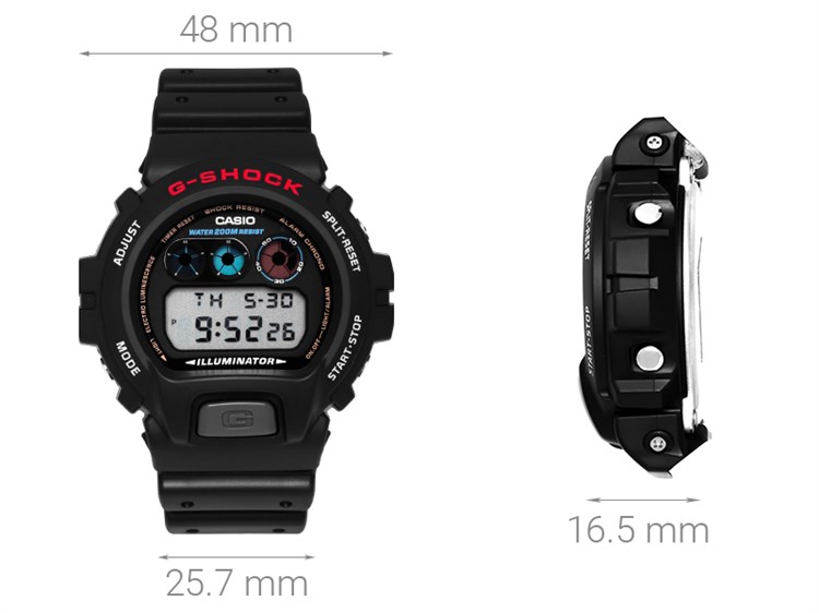 Đồng hồ Nam G-Shock DW-6900-1VSDR Màu Đen