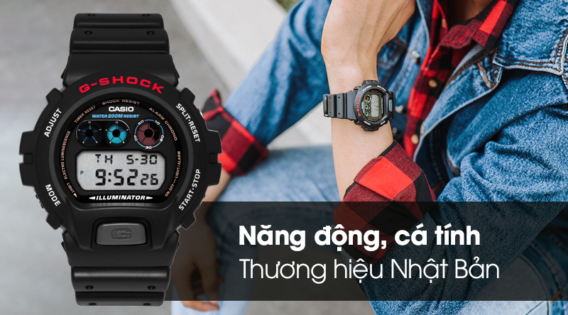 Đồng Hồ Nam G-Shock Dw-6900-1Vsdr, Chính Hãng, Giá Rẻ, Mẫu Mã Mới