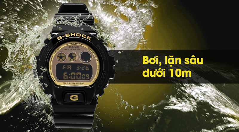 Đồng hồ Nam G-shock DW-6900CB-1DS chống nước 20 ATM Đồng hồ Nam G-shock DW-6900CB-1DS chống nước 20 ATM