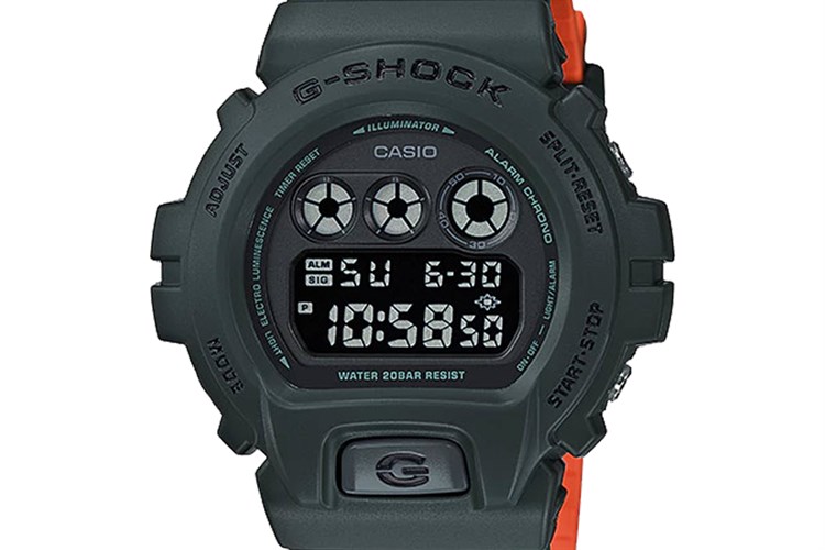 Đồng hồ G-SHOCK 50 mm Nam DW-6900LU-3DR Màu Xanh bộ đội