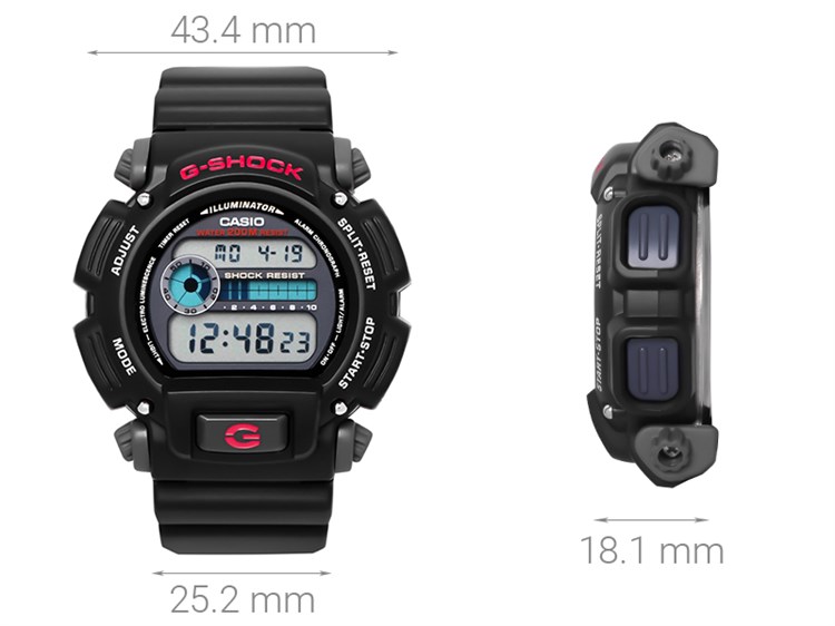 Đồng hồ Nam G-shock DW-9052-1VHDR Màu Đen